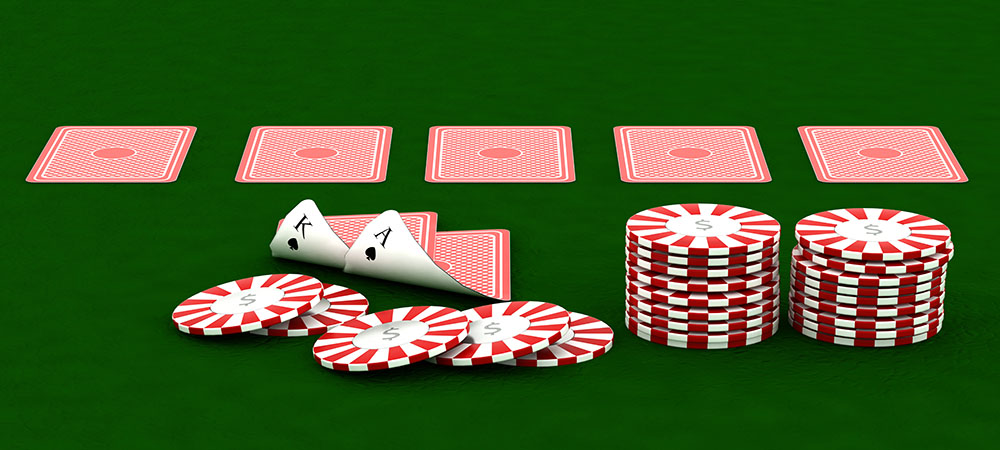 Um jogo de apostas em cassino com dinheiro real